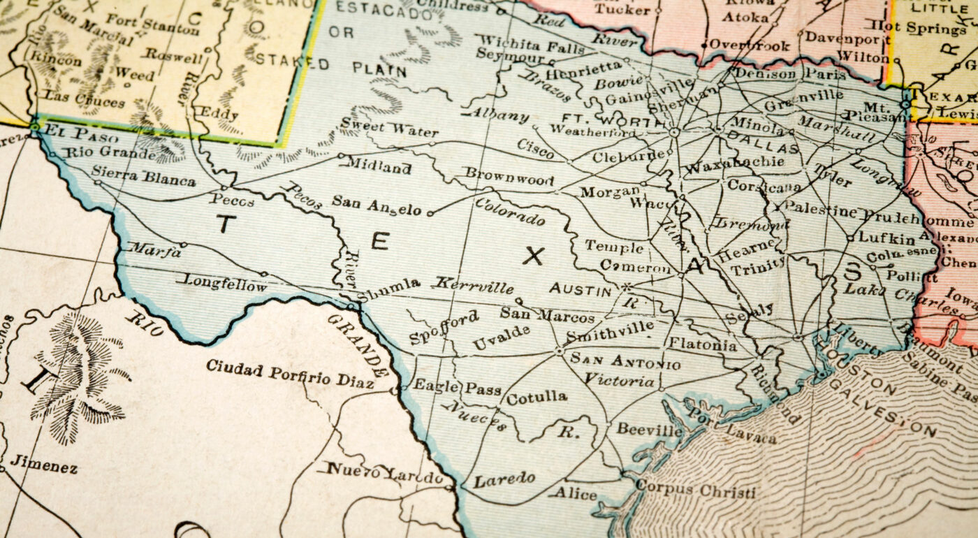 Texas state map